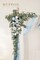 Blue Ceremony Arbor Reception Backdrop Rose Floral Decorations.